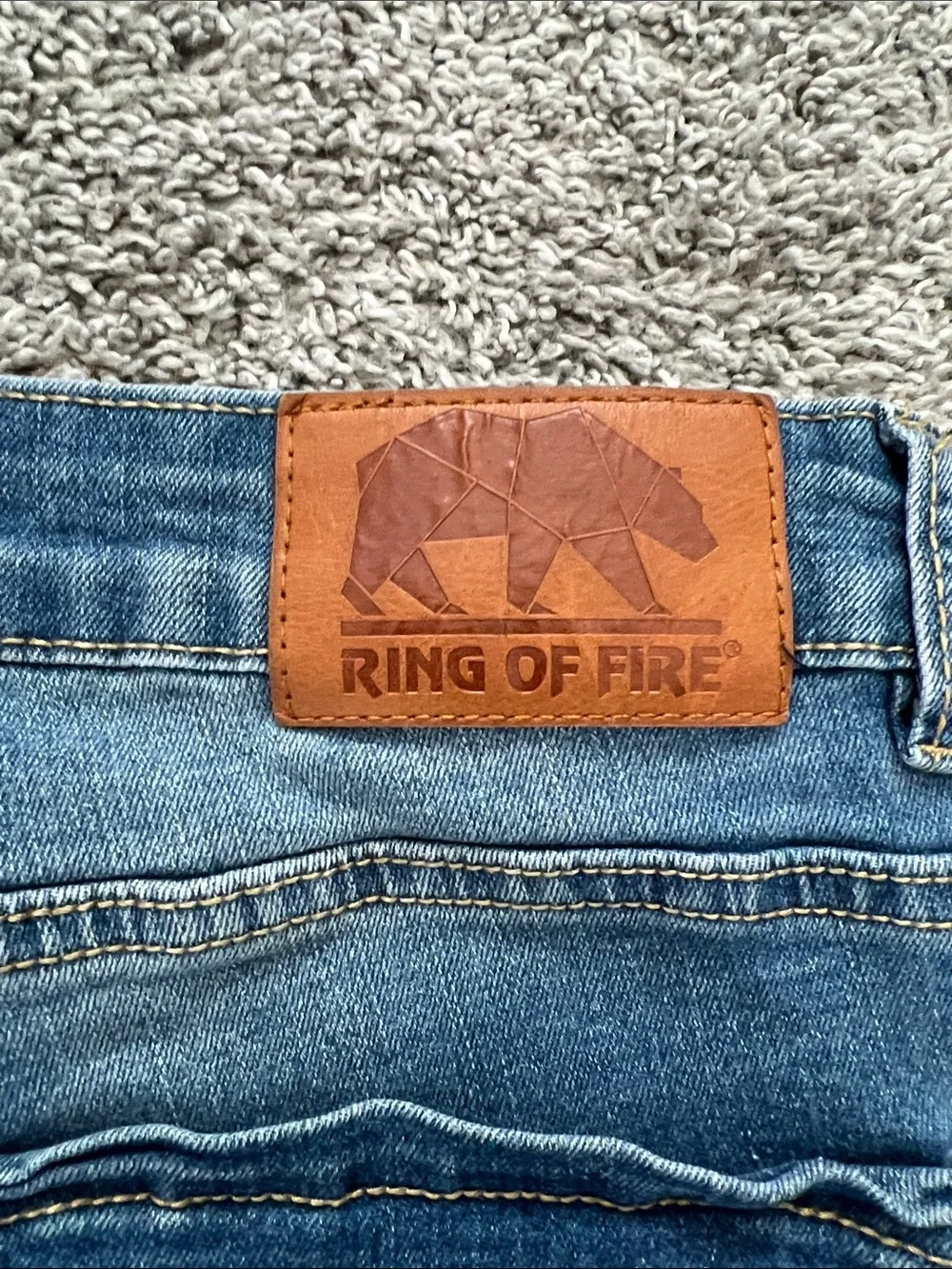 Ring of Fire Men's Faded Blue Denim Slim Straight Jeans - Size 32/30